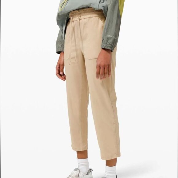 Lululemon Beyond the Studio Cropped Pants Trench‎ Tan / 12 - Picture 3 of 7
